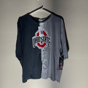 Hanes Ohio State Buckeyes T-Shirt Size 2XL NWT Gray NCAA College Graphic Tee